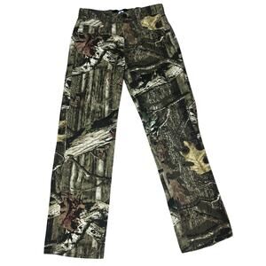 Mossy Oaks Camo green hunting pants boys size 12